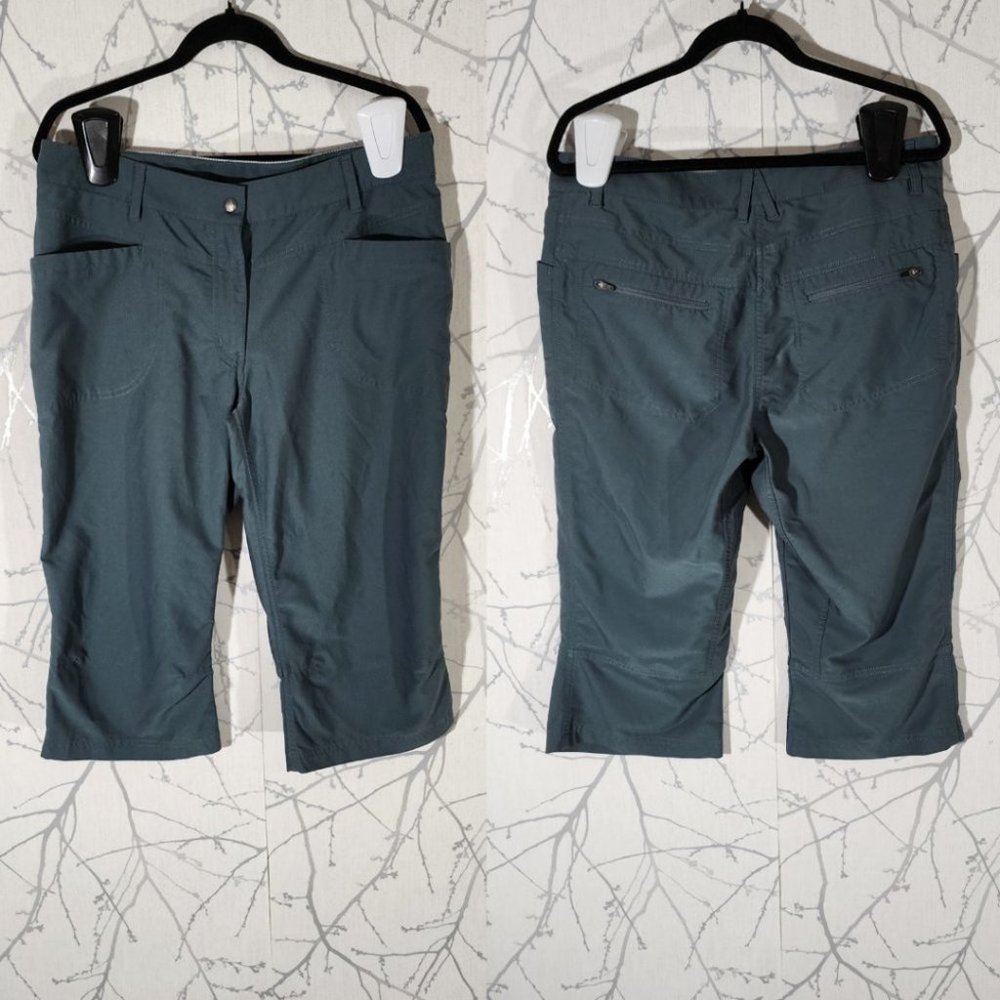 MEC Mountain Equipment Coop Green Mid Rise Hiking Capri Pants